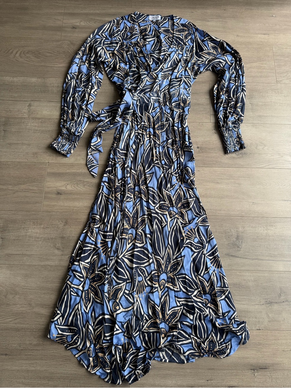 Omika Lorelei Wrap Dress - Martina Harbor - size medium